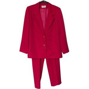 Da-Rue of California Petite VINTAGE Pink Women's 2-pc. Pantsuit Size M/L (READ)